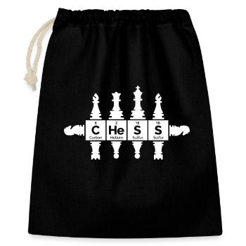 retro figures periodic table funny graphic icon - Gift Bag 40 x 50 cm - black - Front
