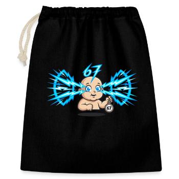 67 Six Seven Memes : Tendance drôle sur Internet - Sac cadeau 40 x 50 cm - noir - Devant