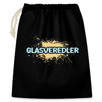 Gift for glass finisher - Gift Bag 40 x 50 cm - black - Front