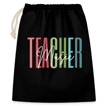 Music Teacher Music Teacher Gift - Gift Bag 40 x 50 cm - black - Front