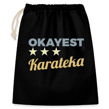 Okayest Karateka - Gift Bag 40 x 50 cm - black - Front