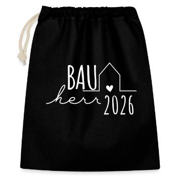 Constructeur 2026 - Builders Partnerlook Hausbau - Sac cadeau 40 x 50 cm - noir - Devant