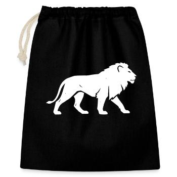 Safari de silhouette Lion Afrique Vector - Sac cadeau 40 x 50 cm - noir - Devant