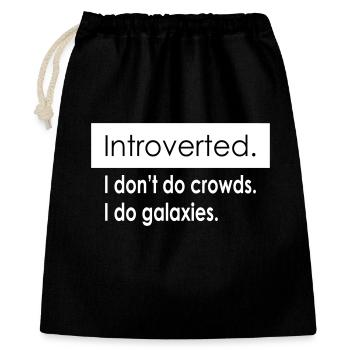 Citations d’introverti - Sac cadeau 40 x 50 cm - noir - Devant