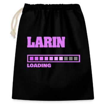 Naissance de Larin - Sac cadeau 40 x 50 cm - noir - Devant