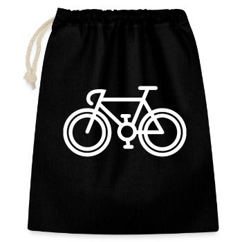 Bicycle Road Bike Gravel SInglespeed Track Bike Logo - Gift Bag 40 x 50 cm - black - Front