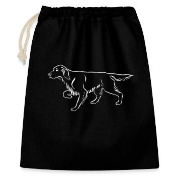 Setter ci-dessus - Sac cadeau 40 x 50 cm - noir - Devant