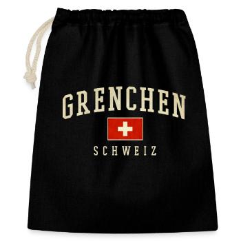 Personnages vintage de Grenchen Suisse - Sac cadeau 40 x 50 cm - noir - Devant
