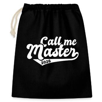 Master 2026 Graduation Graduation - Gift Bag 40 x 50 cm - black - Front