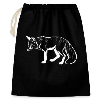 Fox - Gift Bag 40 x 50 cm - black - Front