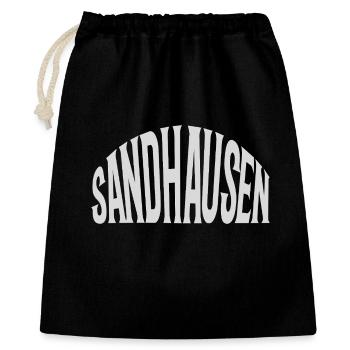 Sandhausen - Geschenkbeutel aus Baumwolle (40 x 50 cm) - Schwarz - Vorne