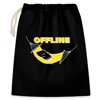 Hors-ligne - Sac cadeau 40 x 50 cm - noir - Devant