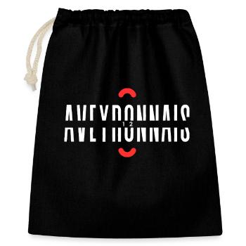 Avignonais T-Shirt Humorgeschenk - Geschenkbeutel aus Baumwolle (40 x 50 cm) - Schwarz - Vorne