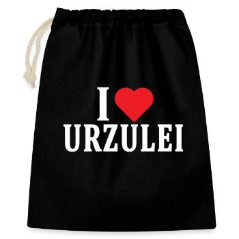 t-shirt Io amo Urzulei t-shirt Sardegna - Gift Bag 40 x 50 cm - black - Front
