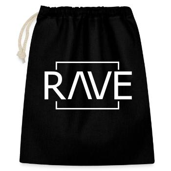 RAVE Design Techno Music Festival - Gift Bag 40 x 50 cm - black - Front