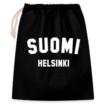 HELSINKI, Suomi, Finlande - Sac cadeau 40 x 50 cm - noir - Devant