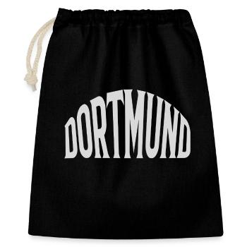 Dortmund - Geschenkbeutel aus Baumwolle (40 x 50 cm) - Schwarz - Vorne