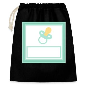 Personalize your own baby template - Gift Bag 40 x 50 cm - black - Front