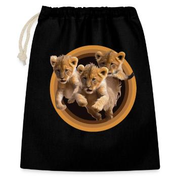 Chatons - Sac cadeau 40 x 50 cm - noir - Devant