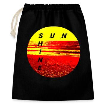 SunShine Fire Sunset Summer Sun Fire - Gift Bag 40 x 50 cm - black - Front