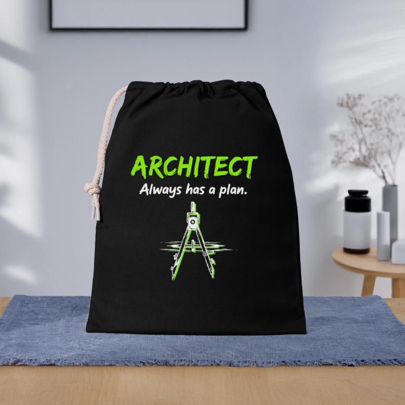 Architecture Compass Construction Plan Architect Gift Bag 40 x 50 cm