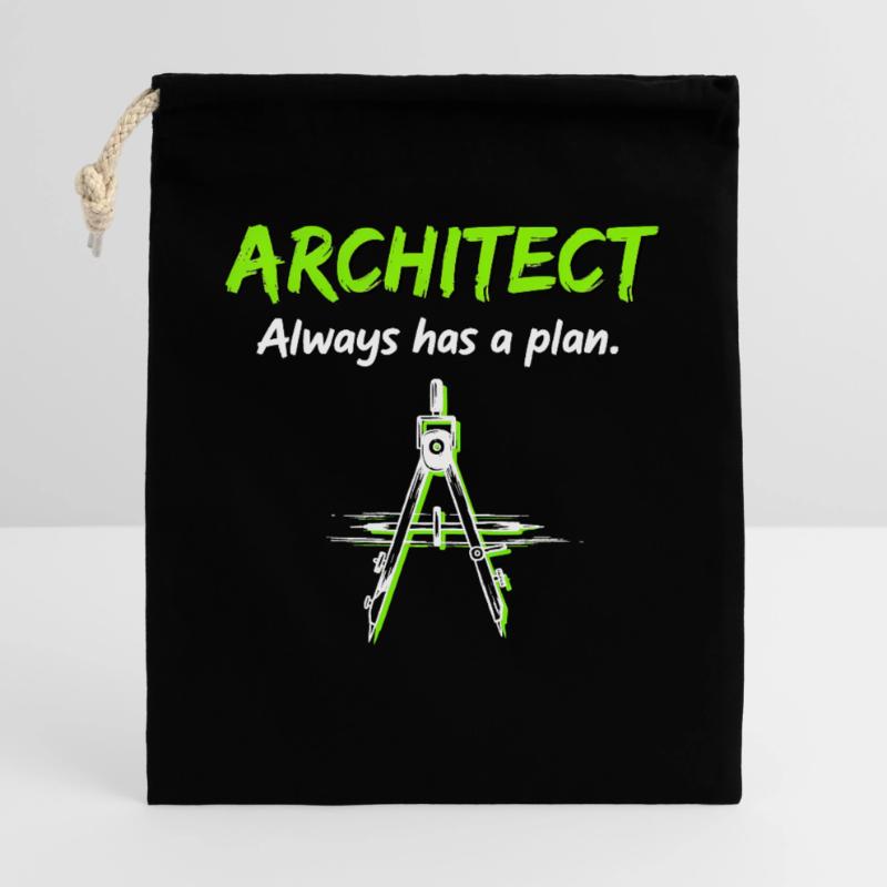 Architecture Compass Construction Plan Architect Gift Bag 40 x 50 cm