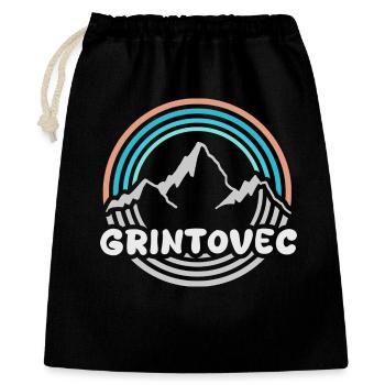 Mount Grintovec - Gift Bag 40 x 50 cm - black - Front