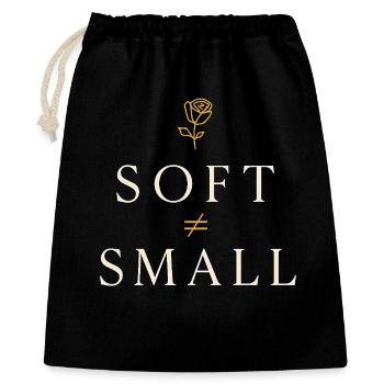 Eleganter Femininer Lebensstil, Sanfte - Geschenkbeutel aus Baumwolle (40 x 50 cm) - Schwarz - Vorne