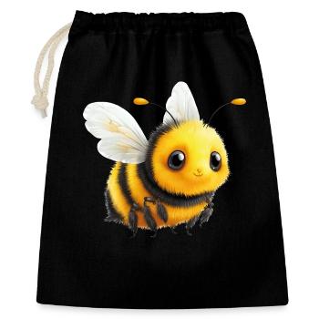 Abeille - Sac cadeau 40 x 50 cm - noir - Devant