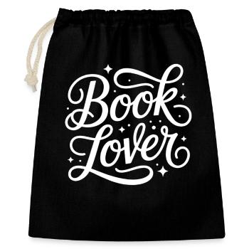 Book Lover Typo Swing - Gift Bag 40 x 50 cm - black - Front