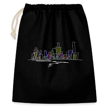 skyline - Gift Bag 40 x 50 cm - black - Front