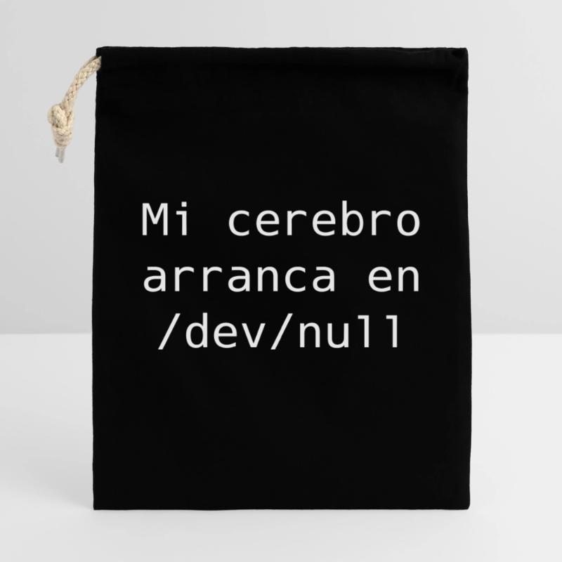 My brain starts in /dev /null Gift Bag 40 x 50 cm