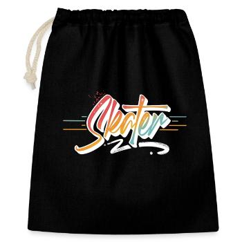 Skater - Gift Bag 40 x 50 cm - black - Front