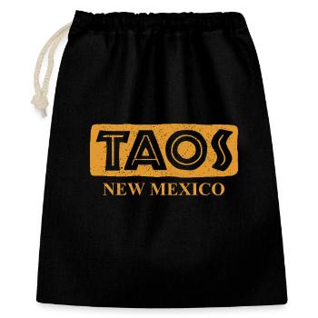 Taos - New Mexico - United States of America - Gift Bag 40 x 50 cm - black - Front