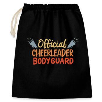 Garde du corps officiel de pom-pom girl - Sac cadeau 40 x 50 cm - noir - Devant