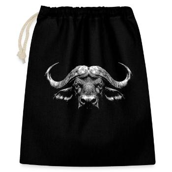 Cape buffalo - Gift Bag 40 x 50 cm - black - Front