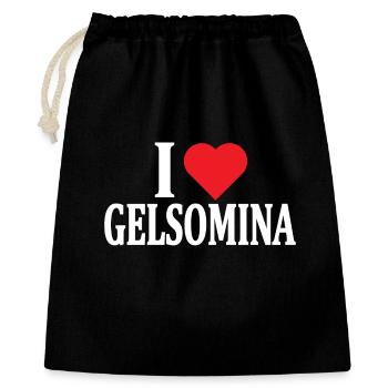 t-shirt J’adore l’idée cadeau Gelsomina - Sac cadeau 40 x 50 cm - noir - Devant
