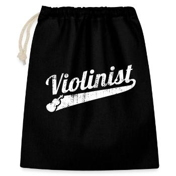 Drôle de violoniste - Sac cadeau 40 x 50 cm - noir - Devant