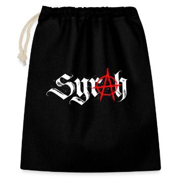 syrah_anarchie - Geschenkbeutel aus Baumwolle (40 x 50 cm) - Schwarz - Vorne