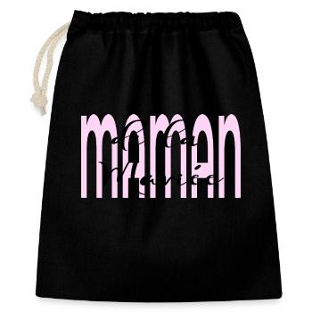 Maman de la Mariée - Sac cadeau 40 x 50 cm - noir - Devant