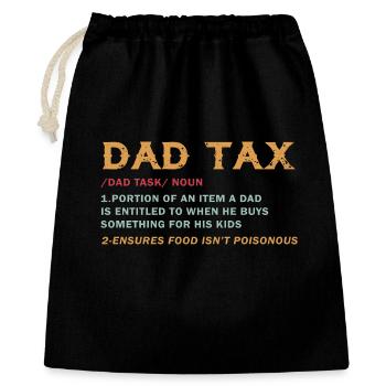 Taxe sur les pères : fardeau des cadeaux pour enfants - Sac cadeau 40 x 50 cm - noir - Devant