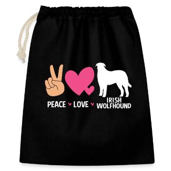 Irish wolfhound - Gift Bag 40 x 50 cm - black - Front