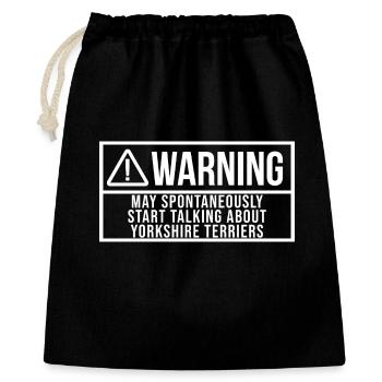 Yorkshire Terrier - Gift Bag 40 x 50 cm - black - Front