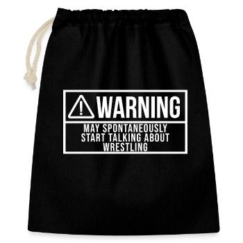 lutte - Sac cadeau 40 x 50 cm - noir - Devant
