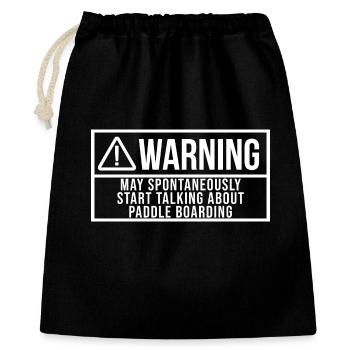 Paddle Board - Gift Bag 40 x 50 cm - black - Front