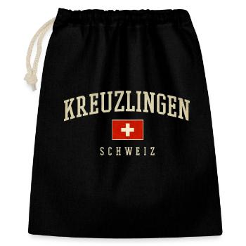 Kreuzlingen Schweiz Emblem - Geschenkbeutel aus Baumwolle (40 x 50 cm) - Schwarz - Vorne