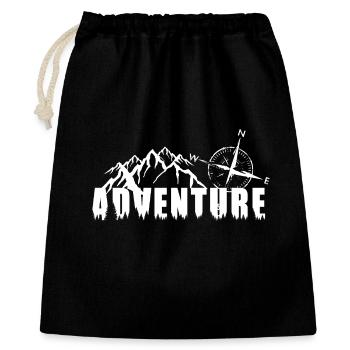 Adventure_Berge - Gift Bag 40 x 50 cm - black - Front