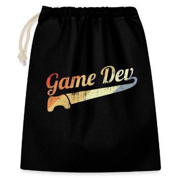 Vintage Game Developer - Geschenkbeutel aus Baumwolle (40 x 50 cm) - Schwarz - Vorne