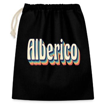 Alberico t-shirt retro vintage t-shirt gift - Gift Bag 40 x 50 cm - black - Front