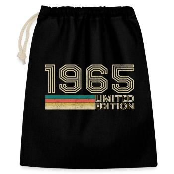 1965 Vintage Retro Birthday Gift - Gift Bag 40 x 50 cm - black - Front
